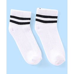 Pine Kids Cotton Blend Ankle Length Socks Striped Pack of 3 (Colour May Vary)