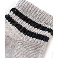 Pine Kids Cotton Blend Ankle Length Socks Striped Pack of 3 (Colour May Vary)