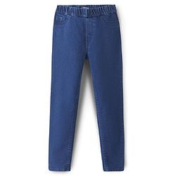 Pine Kids Denim Washed Full Length  Jeggings - Dark Blue