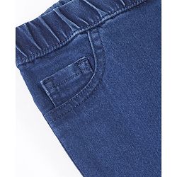 Pine Kids Denim Washed Full Length  Jeggings - Dark Blue