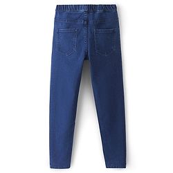 Pine Kids Denim Washed Full Length  Jeggings - Dark Blue