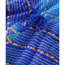 Pine Kids Woven Top Palzzo & Kaftan Set All Over Print - Blue