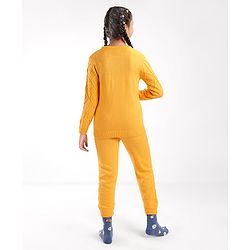 Pine Kids Full Sleeves Sweater Set With Cable Knit - Mustard Yellow