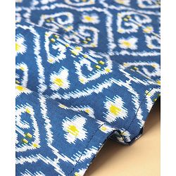 Pine Kids 100% Cotton Woven Full Sleeves Kurta & Pyjama Set Floral Print - Navy Blue