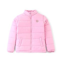 Pine Kids Full Sleeves Solid Color Medium Winter Jacket - Baby Pink