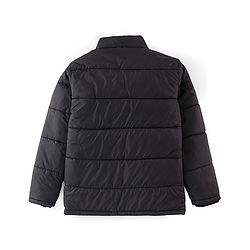 Pine Kids Full Sleeves Solid Color Medium Winter Jacket - Black