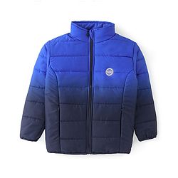 Pine Kids Full Sleeves Medium Winter Jacket Solid Colour - Royal Blue