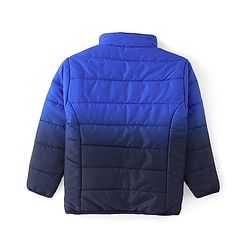 Pine Kids Full Sleeves Medium Winter Jacket Solid Colour - Royal Blue