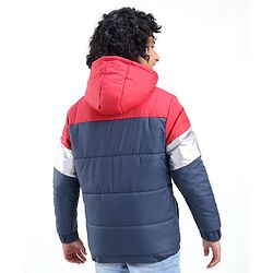 Pine Kids  Full Sleeves Cut and Sew Medium Winter Jacket with Hood Solid Colour- Multicolor