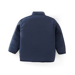 Pine Kids Full Sleeves Reversible Medium Winter Jacket - Mustard And Navy