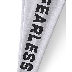 Pine Kids Cotton Stretchable Solid Full Length Leggings Text Printed - Grey