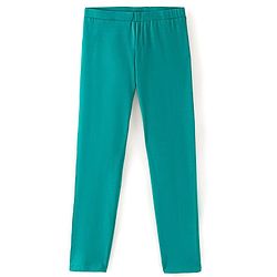 Pine Kids Cotton Lycra Knit Full Length Solid Color Legging - Spring Bouquet
