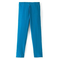 Pine Kids Cotton Lycra Knit Full Length Solid Color Legging - Blue Depth