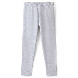 Pine Kids Cotton Stretchable Full Length Solid Leggings- Grey