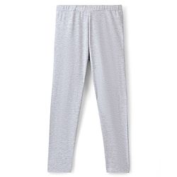 Pine Kids Cotton Stretchable Full Length Solid Leggings- Grey
