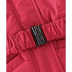 Pine Kids Full Sleeves Medium Winter Full Sleeves Jacket with Belt - Red
