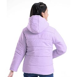 Pine Kids Full Sleeves Solid Color Medium Winter Jacket - Purple