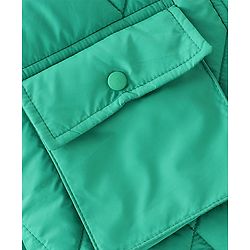 Pine Kids Full Sleeves Front Pocket Medium Winter Jacket - Green