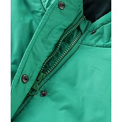 Pine Kids Full Sleeves Front Pocket Medium Winter Jacket - Green