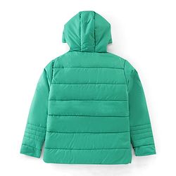 Pine Kids Full Sleeves Front Pocket Medium Winter Jacket - Green