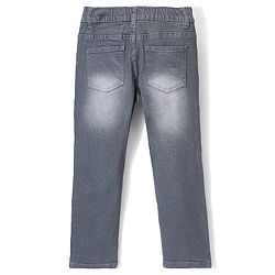 Pine Kids Denim Woven Full Length Washed Jeans - Grey