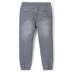 Pine Kids Cotton Rich Stretchable full length denim Joggers - Grey