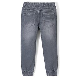 Pine Kids Cotton Rich Stretchable full length denim Joggers - Grey