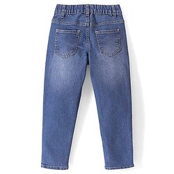 Pine Kids Ankle Length Adjustable Elasticated Waist Jeans - Mid Blue