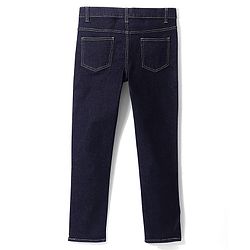 Pine Kid Cotton Elastane Solid Ankle Length Back Elasticated Waist Stretchable Jeans - Dark Blue