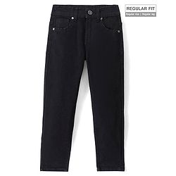 Pine Kids Cotton Rich Stretchable Jeans with Back Elastication - Black