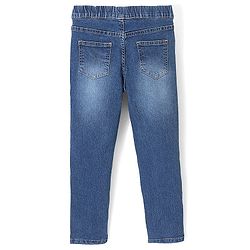 Pine Kids Denim Woven Ankle Length Stretchable Washed Jegging - Blue