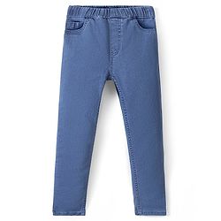 Pine Kids Cotton Full Length Jeggings Mid - Blue