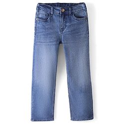 Pine Kids Full Length Button Down Jeans - Dark Blue