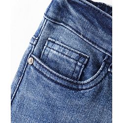 Pine Kids Full Length Button Down Jeans - Dark Blue