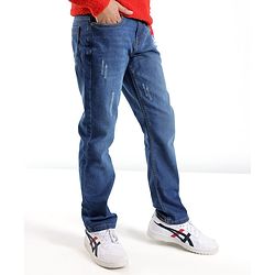 Pine Kids Full Length Jeans Inside Elasticated- Mid Blue