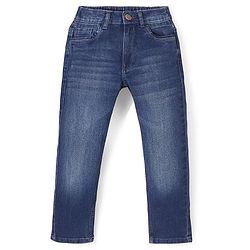 Pine Kids Full Length Jeans Back Elasticated- Dark Blue