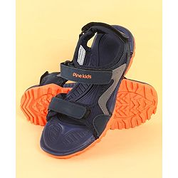 Pine Kids Sandals With Triple Closure - Grey