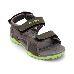 Pine Kids Sandals With Triple Closure - Grey