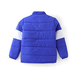 Pine Kids Woven Full Sleeves Cut And Sew Bomber Jacket - Royal Blue