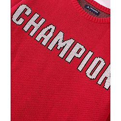 Pine Kids Full Sleeves Sweater With Champion Print - Red