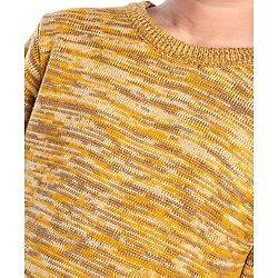Pine Kids  Full Sleeves Round Neck Sweater- Mustard
