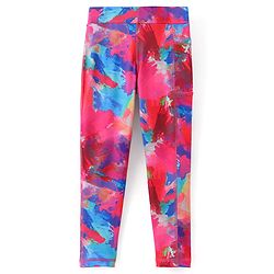 Pine Active High Stretch Full Length Leggings Abstract Print - Multicolor