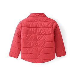 Pine Kids Full Sleeves Solid Color Medium Winter Hooded Jacket - Red