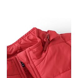 Pine Kids Full Sleeves Solid Color Medium Winter Hooded Jacket - Red