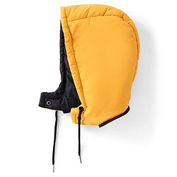 Pine Kids Full Sleeves Solid Color With Explore Printed Medium Winter Hooded Jacket - Yellow