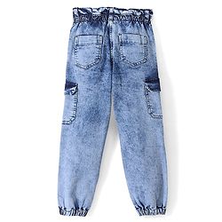 Pine Kids Jogger Fit Ankle Length Elasticated Waist Jeans - Blue