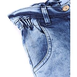 Pine Kids Jogger Fit Ankle Length Elasticated Waist Jeans - Blue
