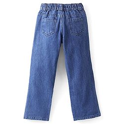 Pine Kids Cotton Woven Slim Fit Washed Denim Jeans - Blue