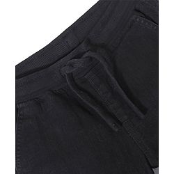 Pine Kids Denim Washed Full Length Joggers - Black