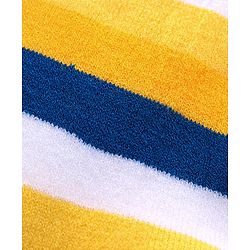Pine Kids Knitted Woollen Cap Gloves & Muffler Set with Striped & Cable Knit Design Yellow - Diameter 12.5 cm